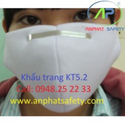 Khẩu trang KT5.2 màu trắng (Nẹp ngoài)